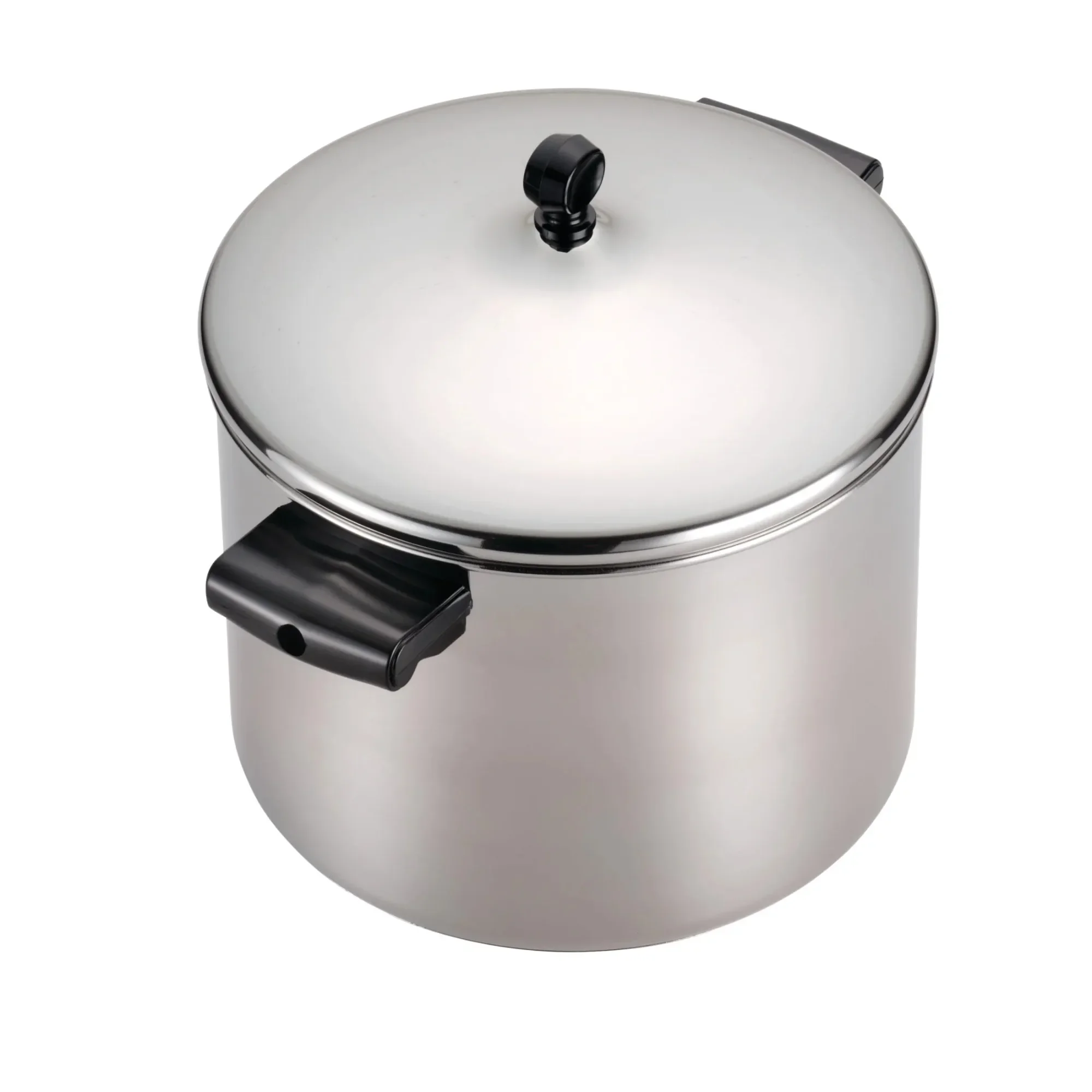 Classic Series 6 Quart Stainless Steel Stockpot with Lid, Induction Compatible, Metal Utensil and Dishwasher Safe