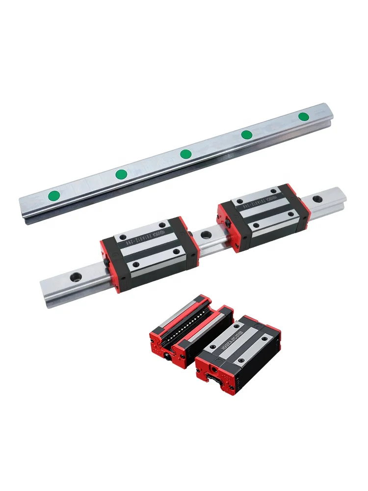HLTNC Hoge Kwaliteit Lineaire Gids HGR20 L100mm tot 4000mm Met HGH20CA of HGW20CC Cnc Rail Blok Lineaire Blok CNC onderdelen