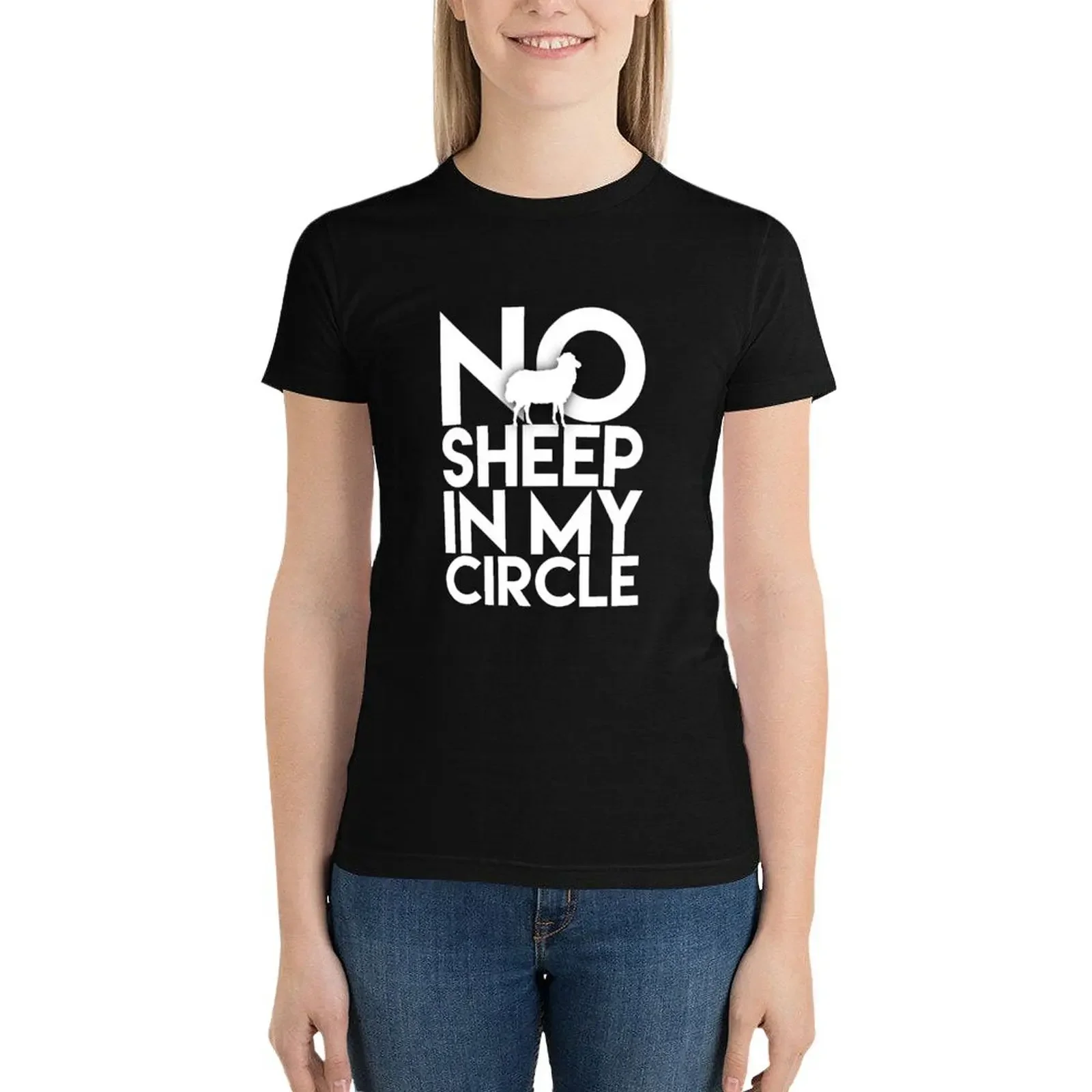 

No Sheep In My Circle 2021 T-Shirt Short sleeve tee hippie clothes summer top Womens graphic t shirts