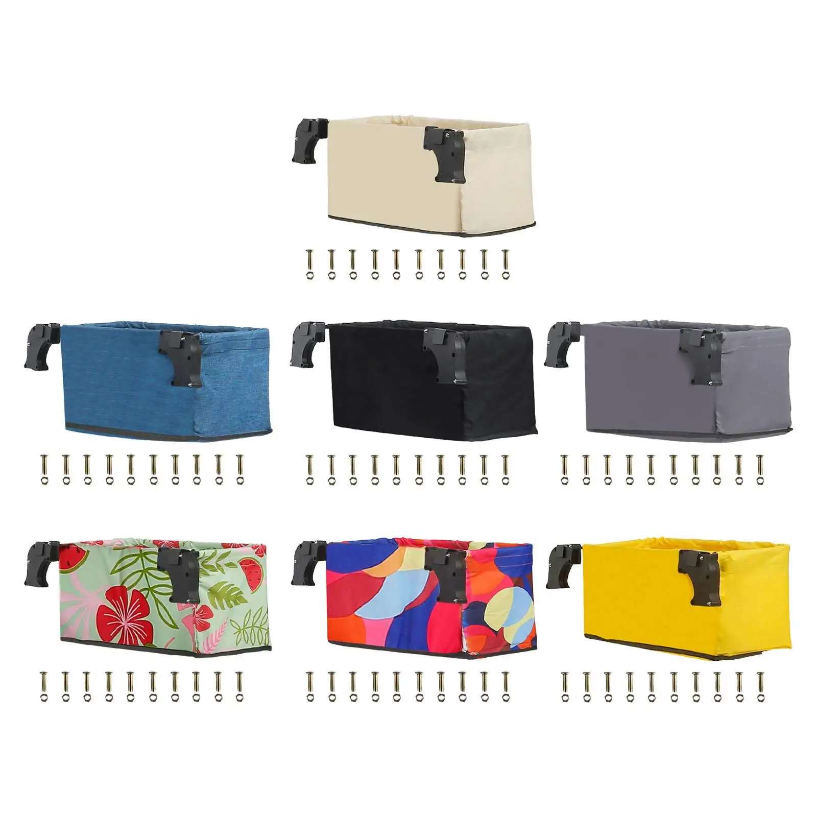 Wagon Cart Tail Bag Wagon Cart Accessories Oxford Cloth Wagon Storage Bag for Camping