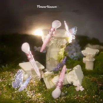 Flower Knows Midsummer Fairytales 眼部及臉部化妝刷,粉底眼影暈染純素刷 8 最佳銷售 可愛的化妝刷 - №3