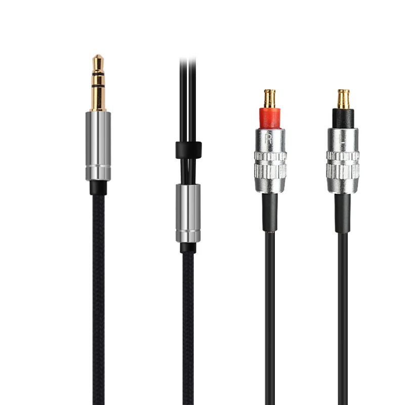 For ATH-SR9 ES750 ES770H ESW950 ESW990H MSR7B WP900 AWAS AWKT Earphone Replaceable 3.5mm and Lightning Plug Upgrade Cable