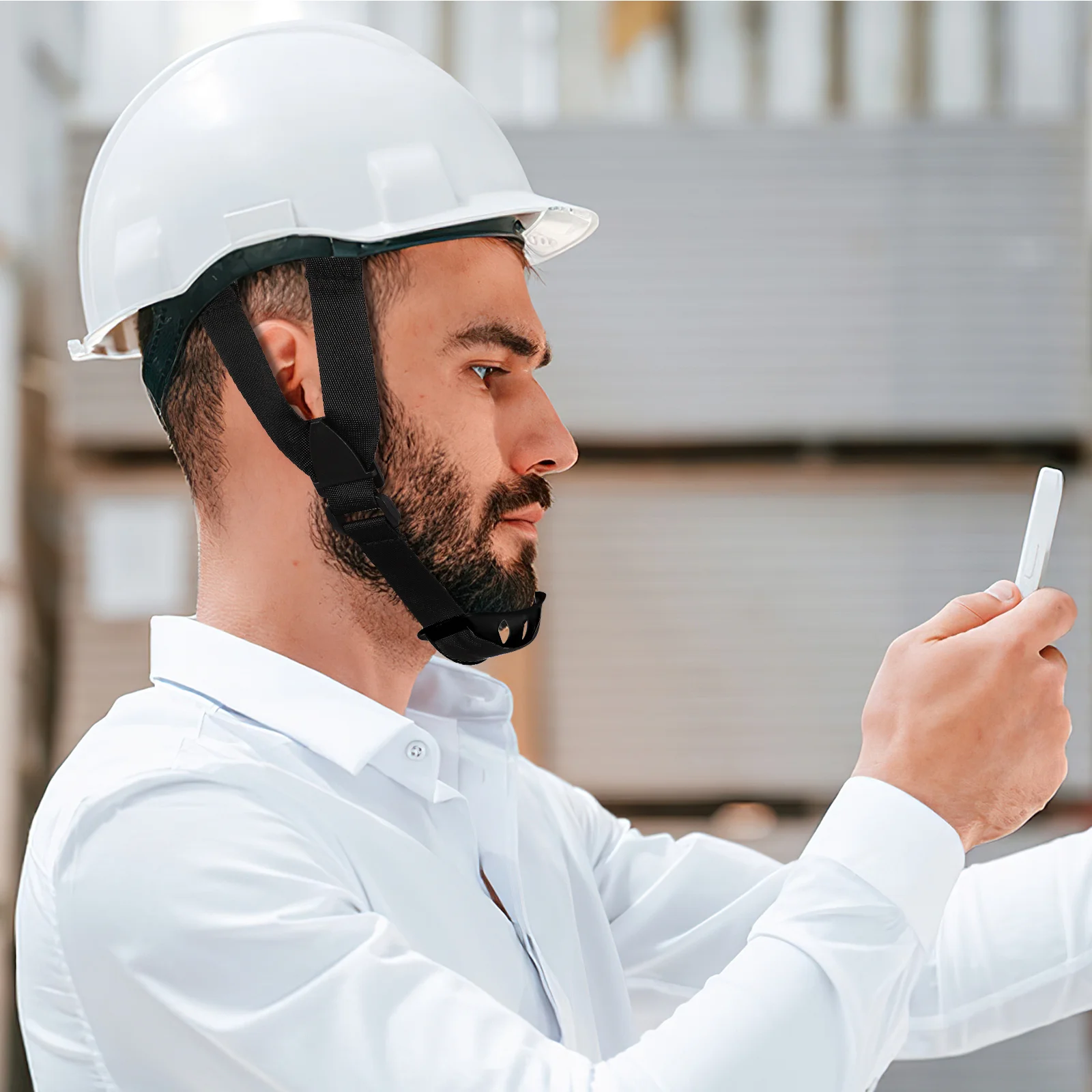 

2Pcs Chin Strap for Hard Hat Universal Hard Hat Chin Strap Comfortable Adjustable Safety Headwear Accessory Long Service Life
