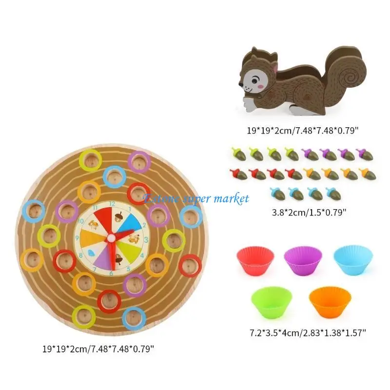 090b Toy Couleur Perle Clip Puzzle Toy pour bébé Fine Motor Companting Matching Toy Toddler Learning Gift