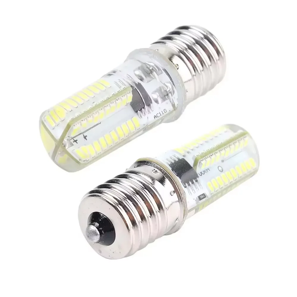 2 Pçs/set Regulável E17 LED À Prova D' Água Pequenas Lâmpadas de Milho AC 110V-130V Para Máquina de Geladeira Ferramentas Capô Máquina de Costura
