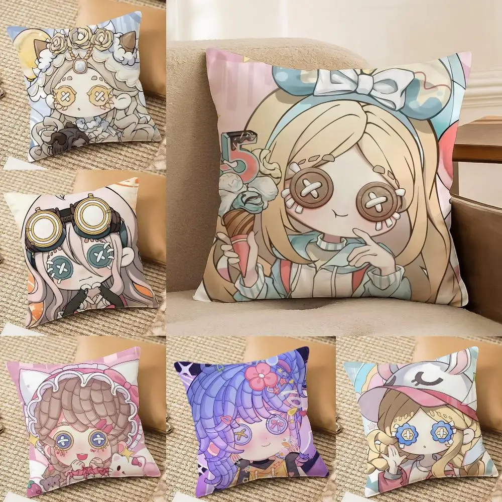 I-Identity V Cushion Cover Plush Fabric Soft Double-Sided Printed Sofa Home Decor Fine Winter Gift Pillow Case