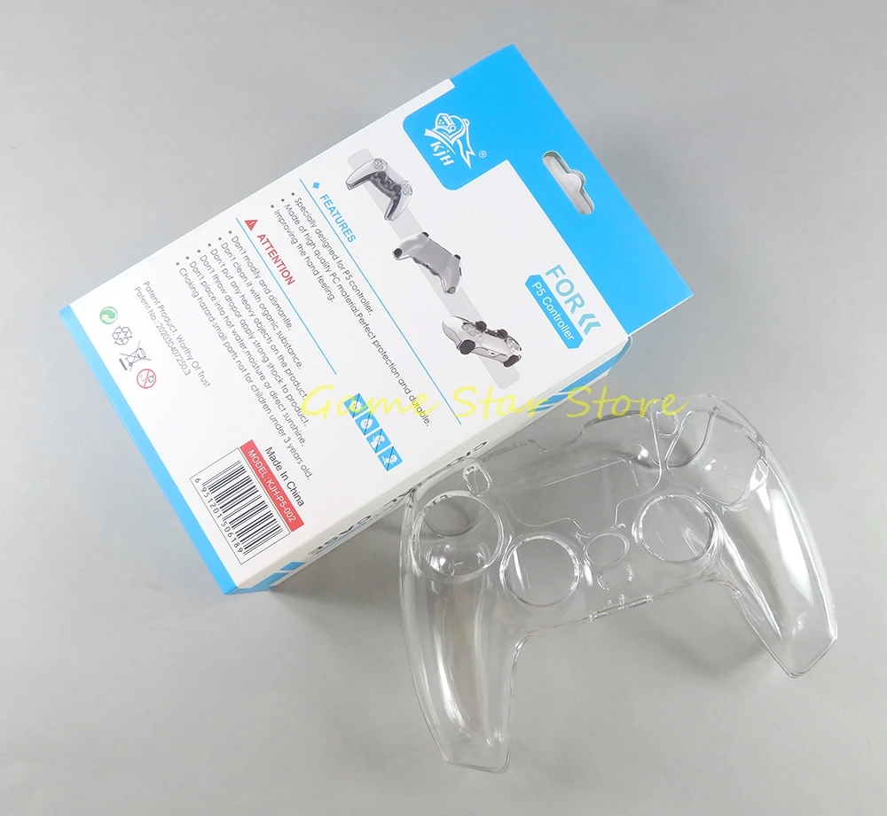 قطعة واحدة من حافظة كريستال شفافة لوحدة تحكم PlayStation 5 PS5 حافظة صلبة واقية #6