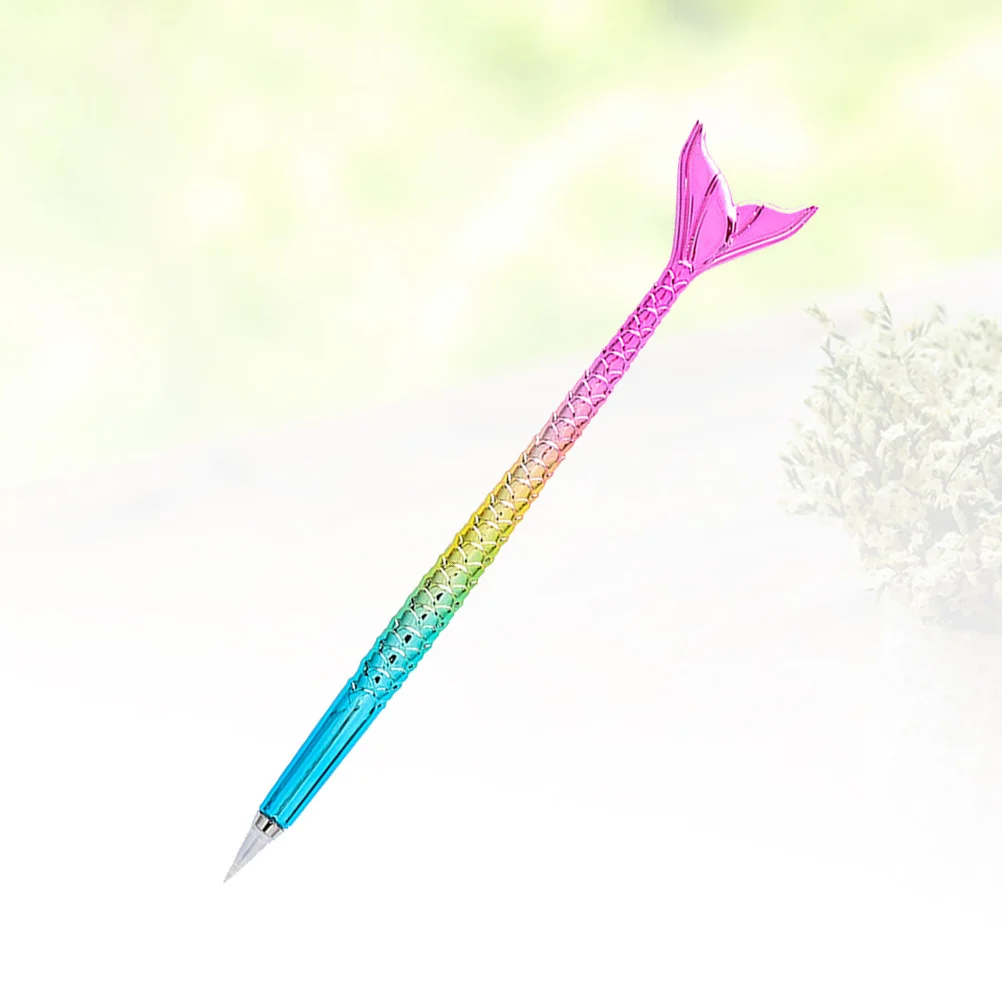漫画のマーメイドペン、プリンセス向けの楽しいペン、フィジェットジェル、スタイリッシュなグリッター、女性向け