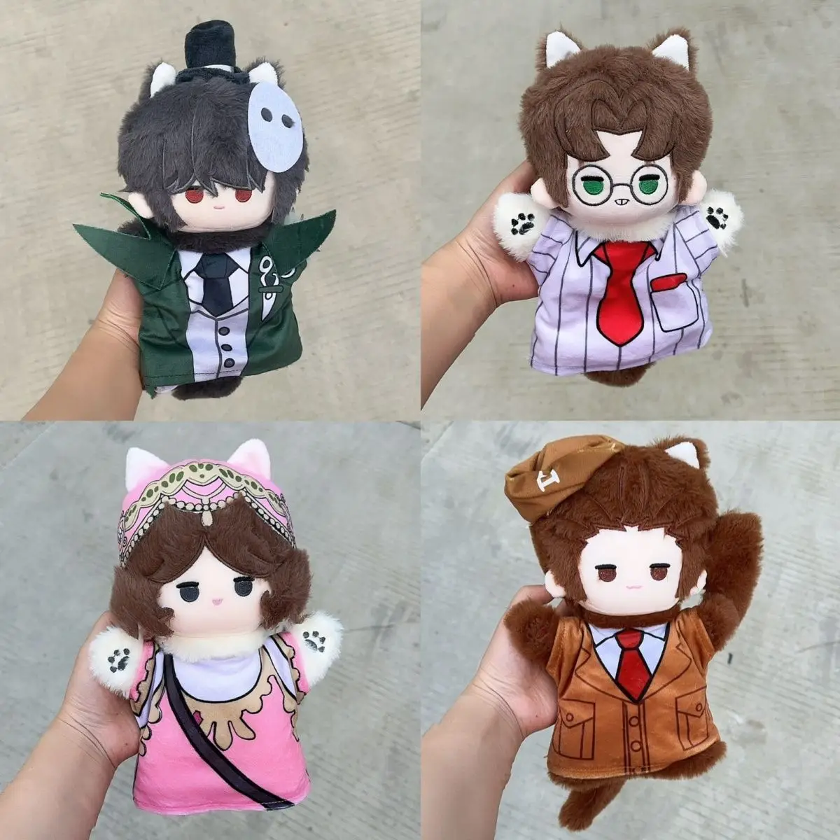 Anime Identity V avvocato ballerino femminile coordinamento Jack Cosplay coda peluche bambola idolo corpo burattino a mano peluche giocattoli regalo di compleanno