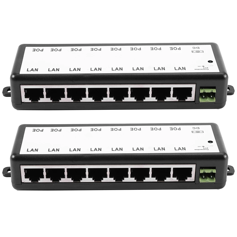 

Stable 2X 8 Ports Poe Injector Poe Splitter For Cctv Network Poe Camera Power Over Ethernet Ieee802.3Af