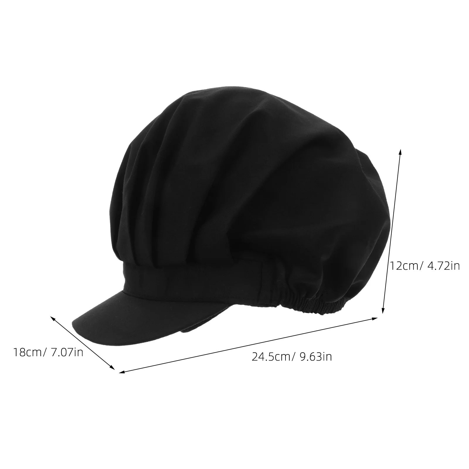 Gorros de Chef para cocina, gorros elásticos transpirables para servicio de comida, gorros de Catering duraderos y reutilizables, gorro de Chef Unisex, 3 uds.