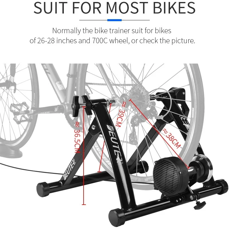 Indoor Cycling Training Roller 26-28 Inch wheels Home Stationary Bike For Exercise Magnetic Resistance Bicycle Rack Holder Stand