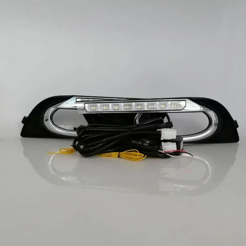 LED DRL For Honda Civic 2012 2013 2014 Daytime Running Lights Waterproof Daylight Lamp With Dynamic Turning Light Signal 12V