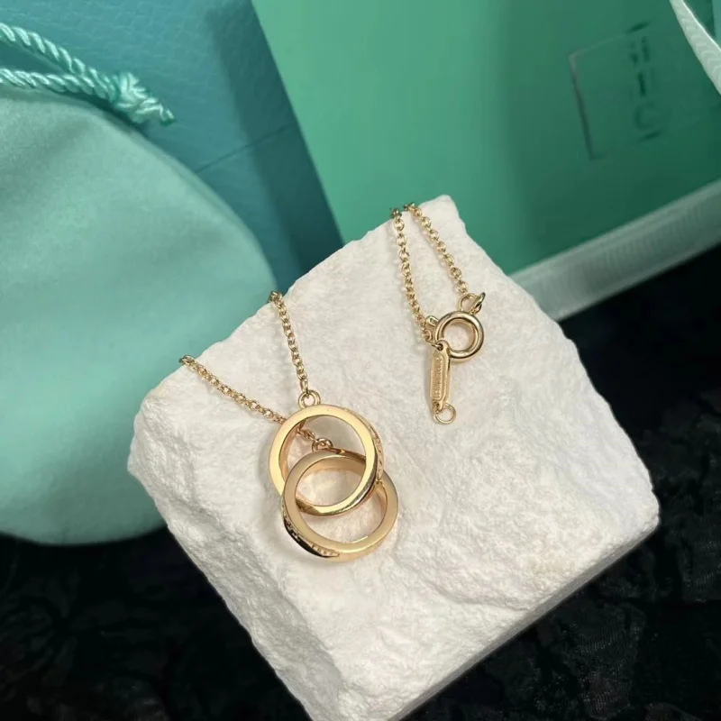 

Fashion Neck Decorations Minimalist Ring Pendant Necklace Perfect Daily Wear Romantic Gift Choice Ring Pendant Necklace