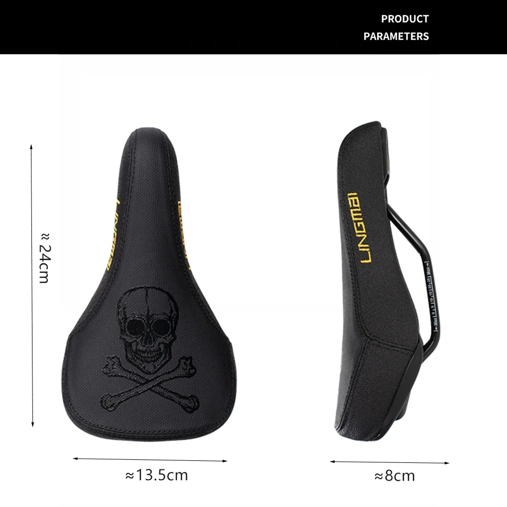LINGMAI Dual-Rail Mountain Bike Seat Cushion MTB Saddle Bicycle Seat Pad for XC AM DH Street Climbing