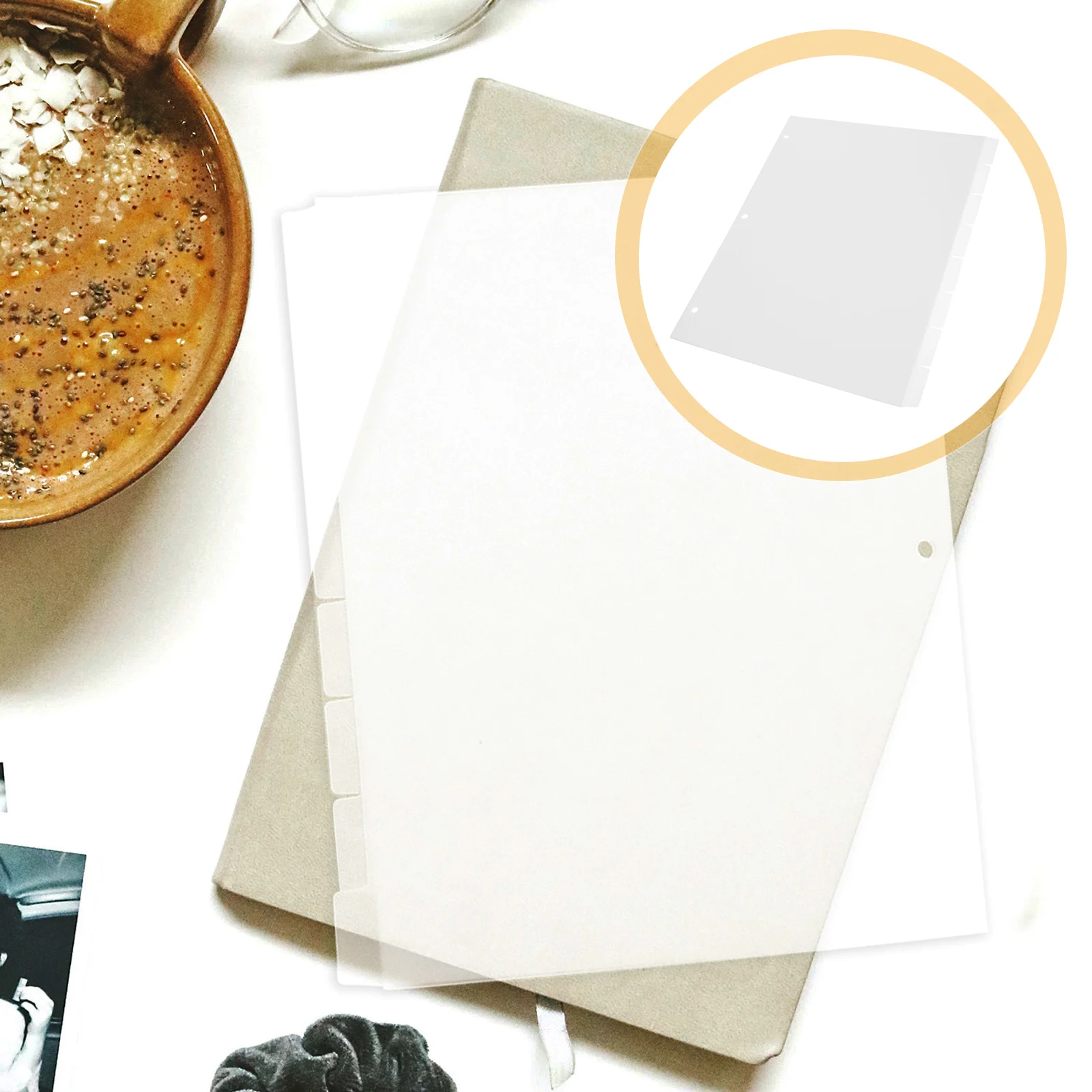 

1pcs Notebook Dividers Index Tabs Pp Material Page Markers For Journals Binders Reports Divider Tabs School Office