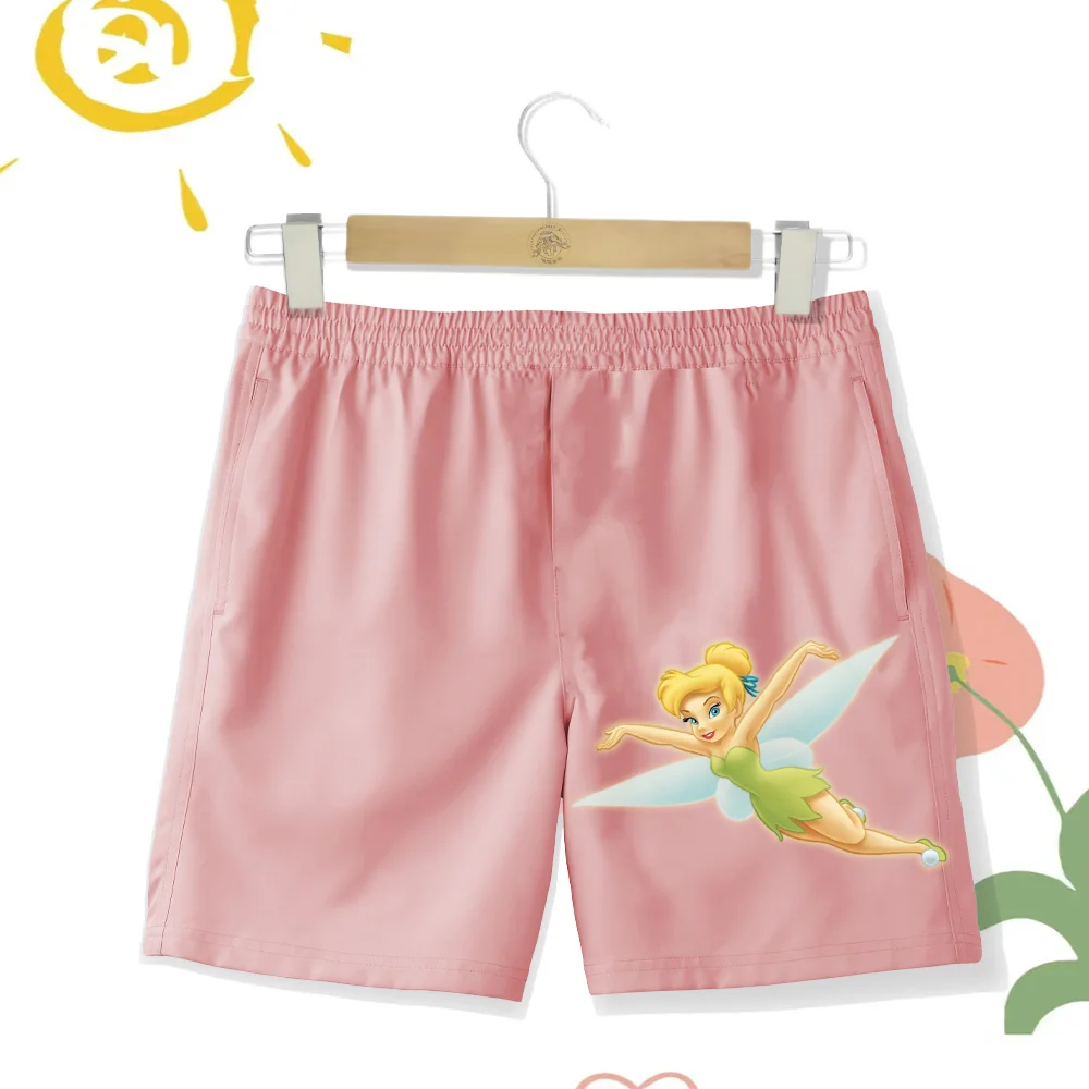 

Seaside children's shorts, breathable quick drying elf cartoon girl's beach shorts, summer beautiful, cute, romantic and fashion