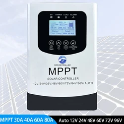 MPptソーラーパネルシステムバッテリー充電コントローラー、Wi-Fi機能付きPvレギュレーター、230v、60v、72v、96v、12v、24v、60v、72v