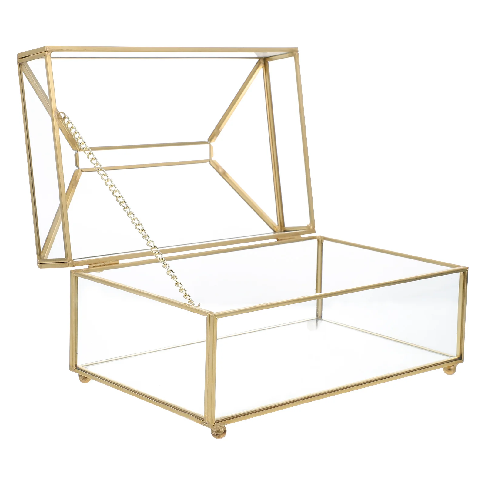 

1 Piece Gold Rimmed Tissue Box Transparent Design Smooth Pull Napkin Storage for Living Room Office Home Decor Tissue Organizer
