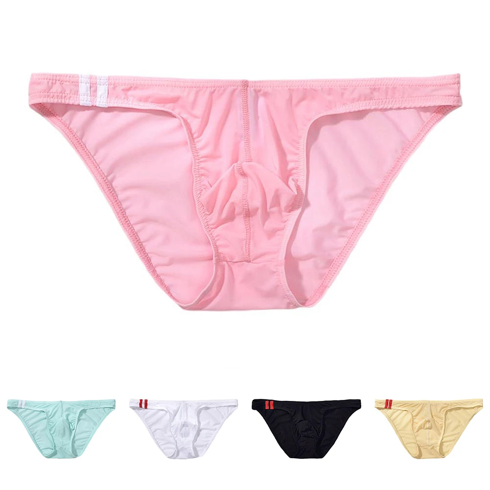 

Underwear For Men Ice Silk Underwear Breathable Briefs Breathable Pouch Underwear Brand New Item Classic Style