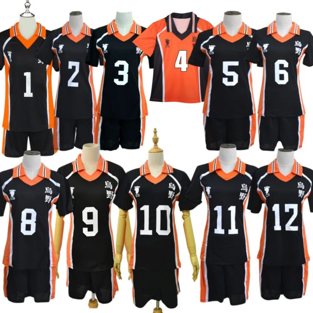 ¡Haikyuu! Disfraz de Cosplay del Uniforme Deportivo del Equipo de Voleibol de la Escuela Secundaria Karasuno, Disfraz de Anime en Stock, Traje de Juego de Rol, Comic-Con