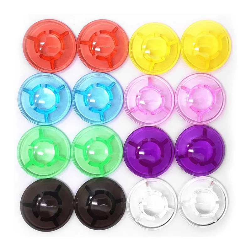 

16 Pack Multi Colors Mushroom Style Guitar Effect Pedal Footswitch Toppers Foot Nail Cap Protection Cap