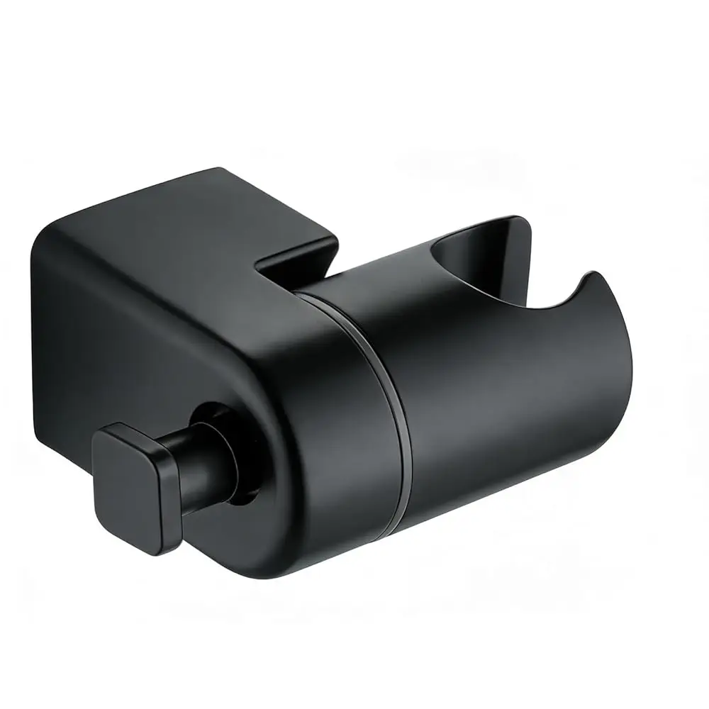 

Настенный держатель для ручного душа - полностью металлический - регулируемый на 360° - крепление на клейкой основе или винтами - универсальный