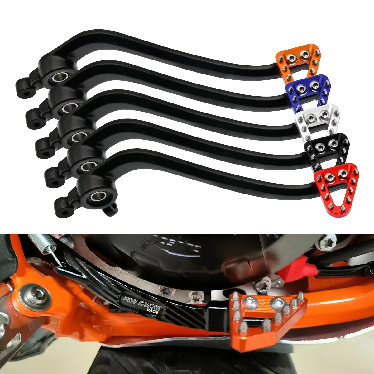 

Motorcycle Rear Foot Brake Pedal Lever for KTM 1290 SAR SAS SAT 1290 Super Adventure R S T 2015 2016 2017 2018 2019 2020