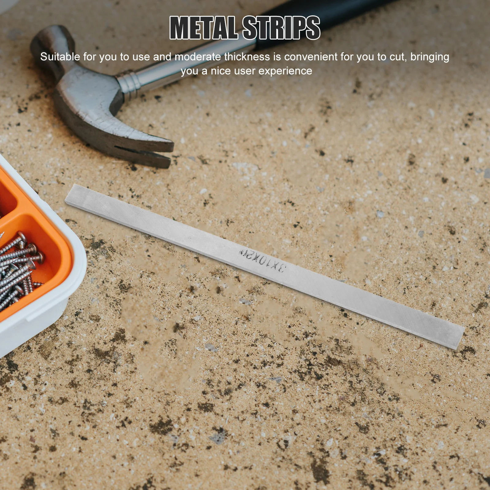 

High Speed Steel Bar Flat Stock For Knife Making Craft Metal Strip Cutter Tool Replacement Compact Steel Flat Bar Stock