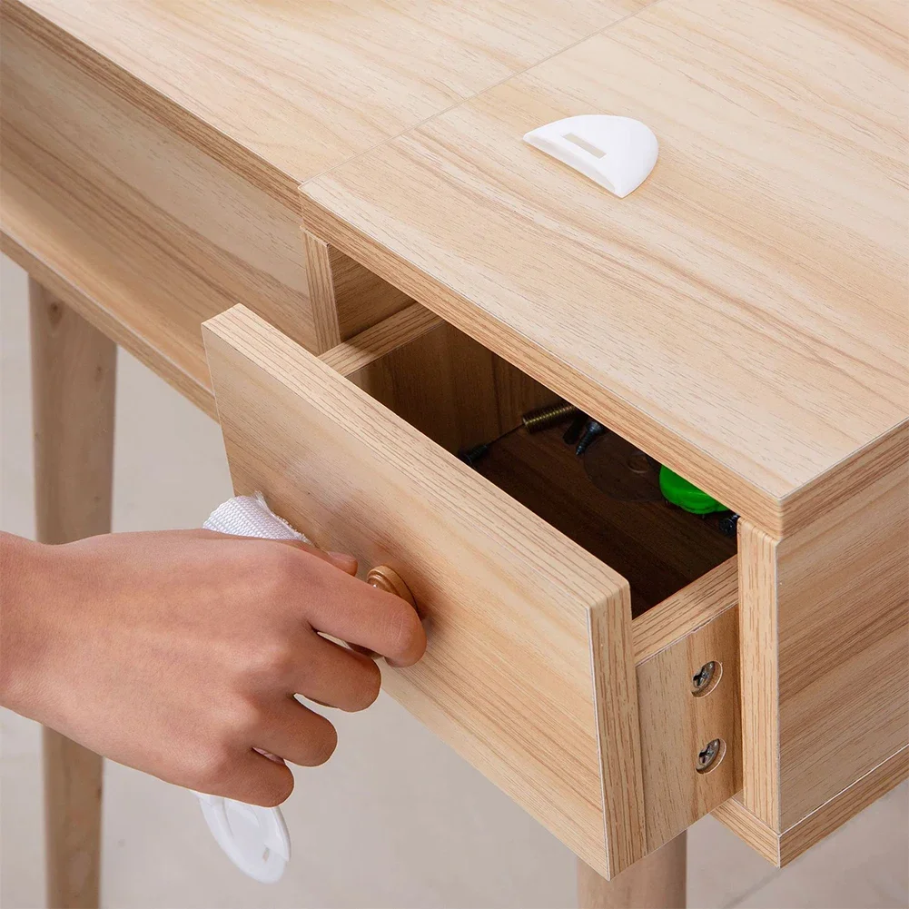 Cerraduras de correa de seguridad para niños, cerradura de cajón sin perforación, protección de plástico adhesivo, cerradura de puerta de seguridad para armarios y cajones, 1-20 piezas