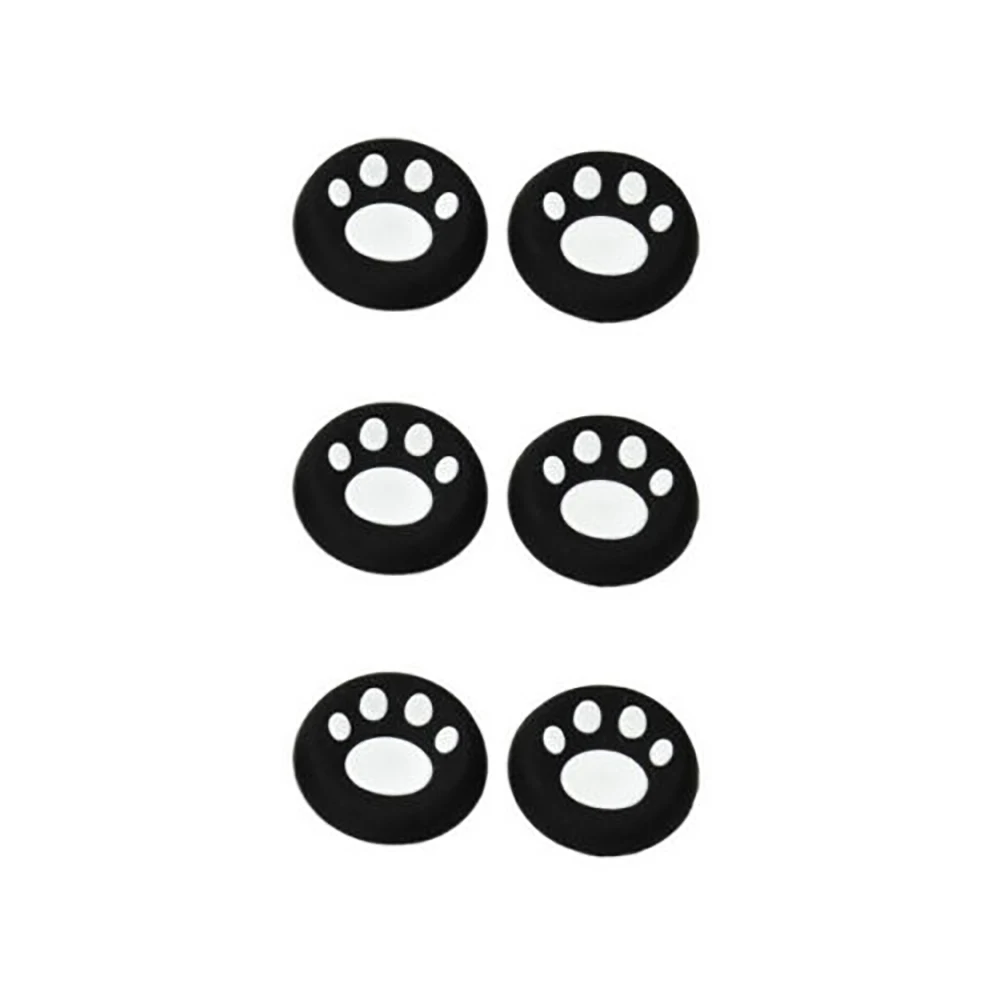 OSTENT-Cat Paw Thumb Stick Grip Cap, Joystick Cover Case para Sony PS4 Controlador, Protetor De Botão, Peças De Reparo, 6Pcs