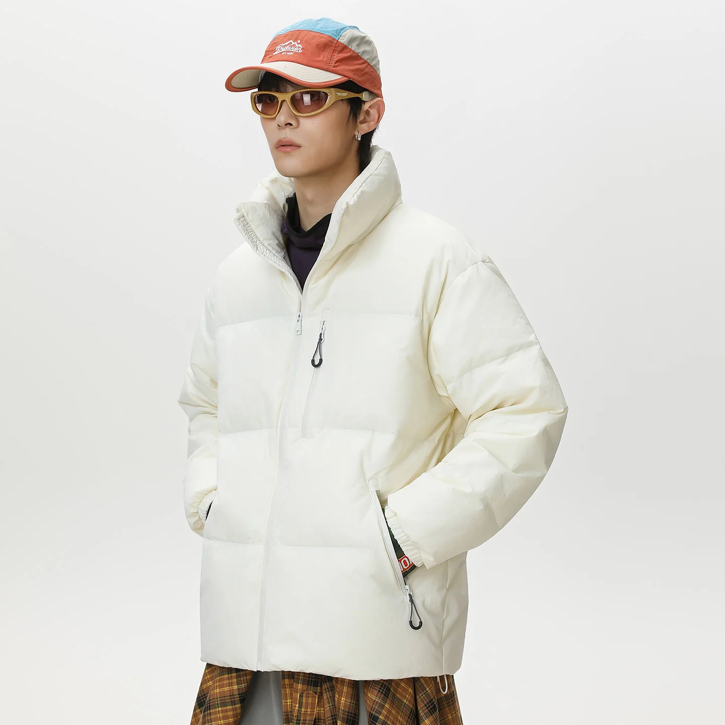 Fashionable Trendy Thickened 90 Velvet Content Down Jacket Winter New Style Simple Natural City Youth Windproof and Warm Jacket