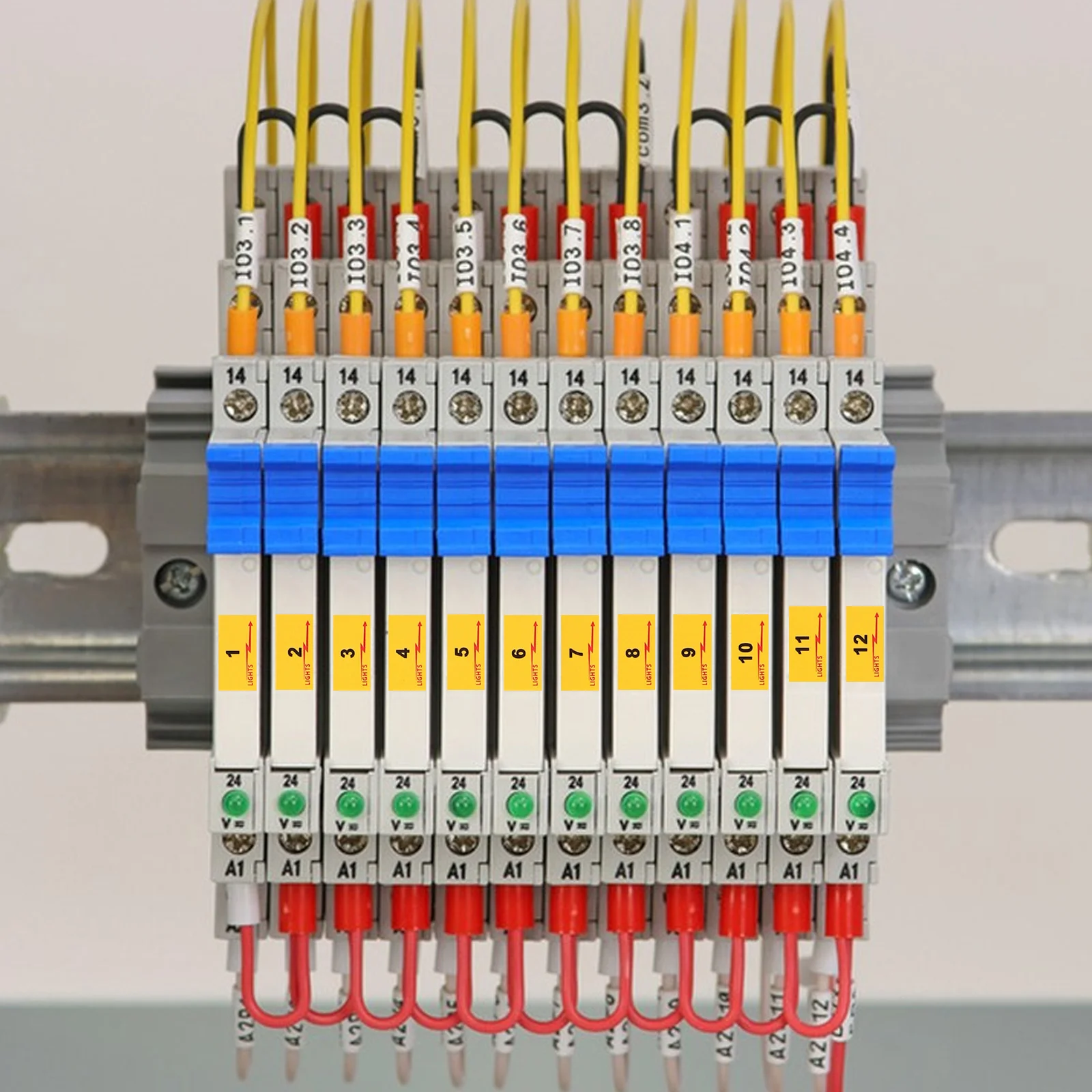 Imagem -05 - Folhas de Etiqueta de Painel de Caixa Elétrica para Decalque de Disjuntor de Eletrodomésticos 10