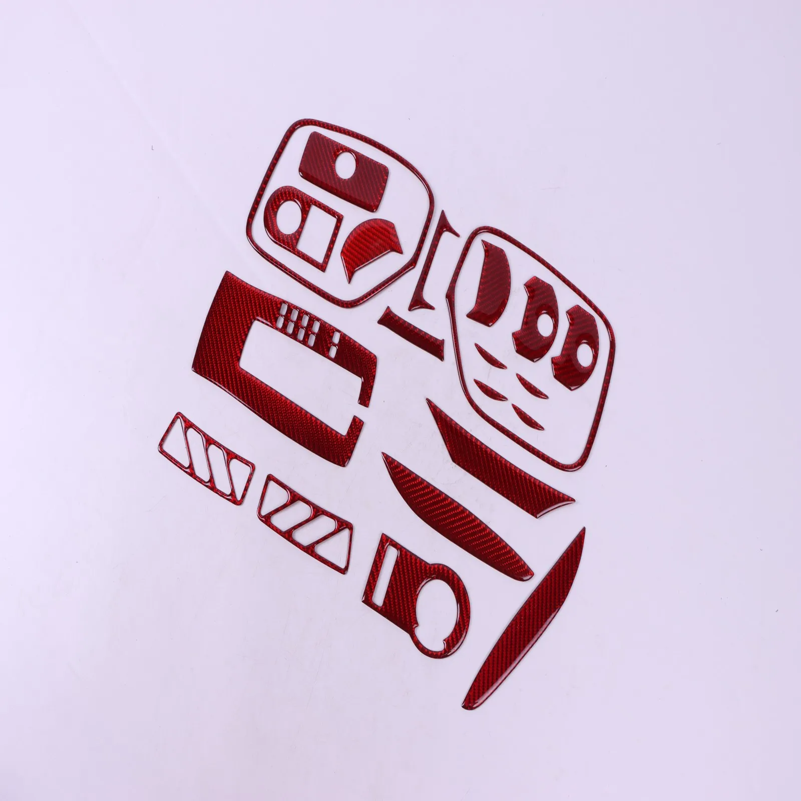 

21Pcs Red Carbon Fiber Interior Trim Kit FOR Chevrolet Camaro 2010-2015