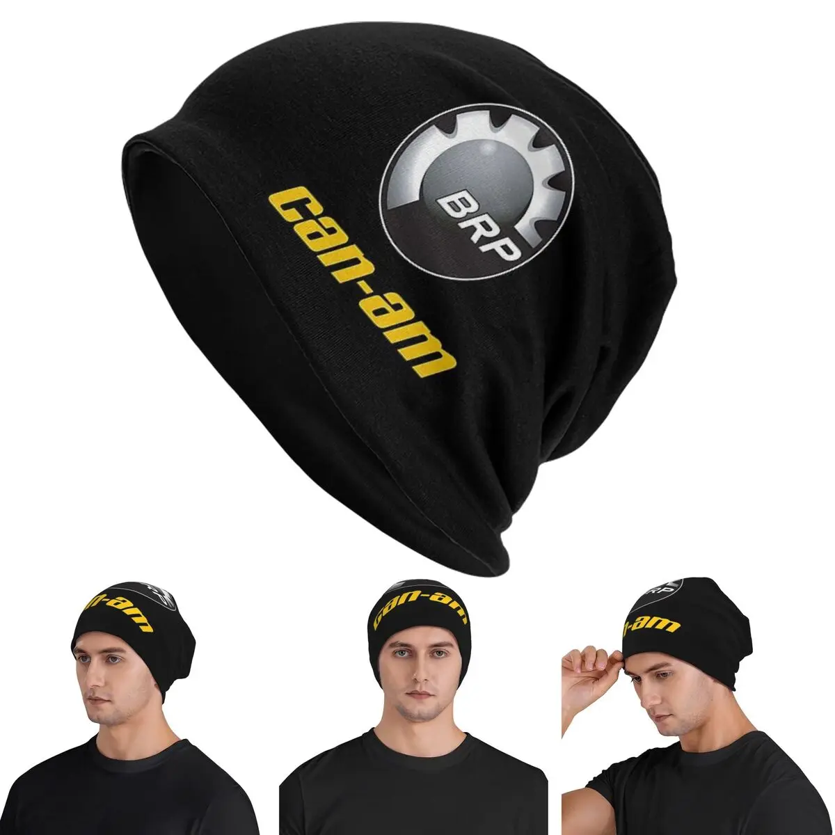 

Can-Am BRP Motorcycle Skullies Beanies Hats Warm Autumn Winter Outdoor Cap Knitted Bonnet Caps for Unisex Adult