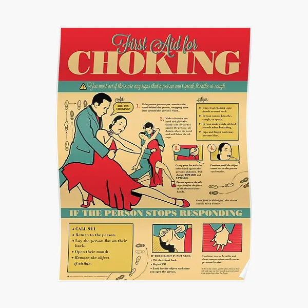 Tango Themed Choking Victim  Poster Funny Home Mural Vintage Painting Art Print Decor Wall Picture Decoration Modern No Frame