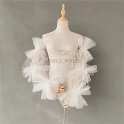 Tulle Bridal Gloves Fingerless Wedding Dress Accessories