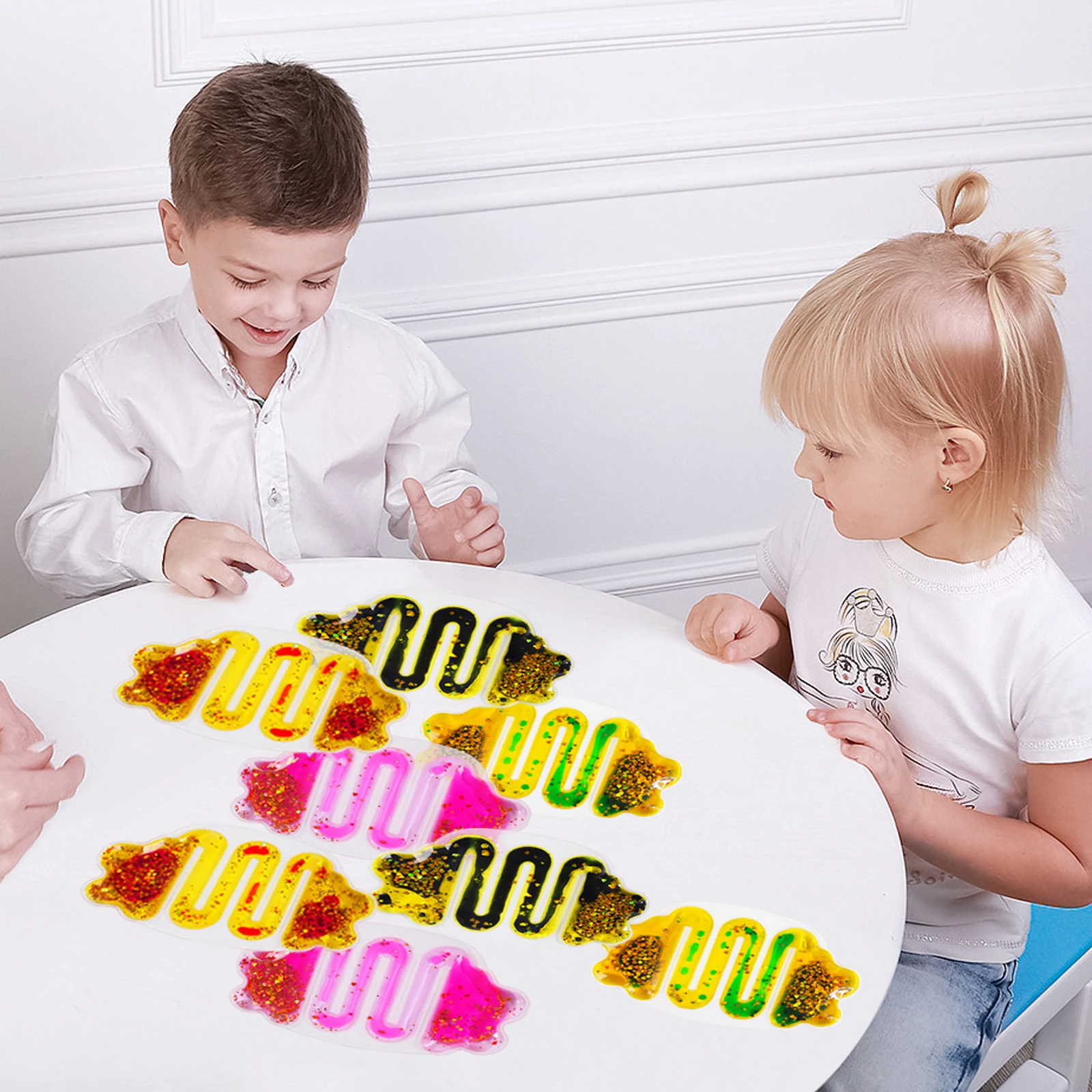 

Терапевтические мягкие сенсорные трубки для дошкольников, сенсорные игры Gootoobz Asmr Maze, мягкие сенсорные трубки Gootoobz Originals, 8 шт.