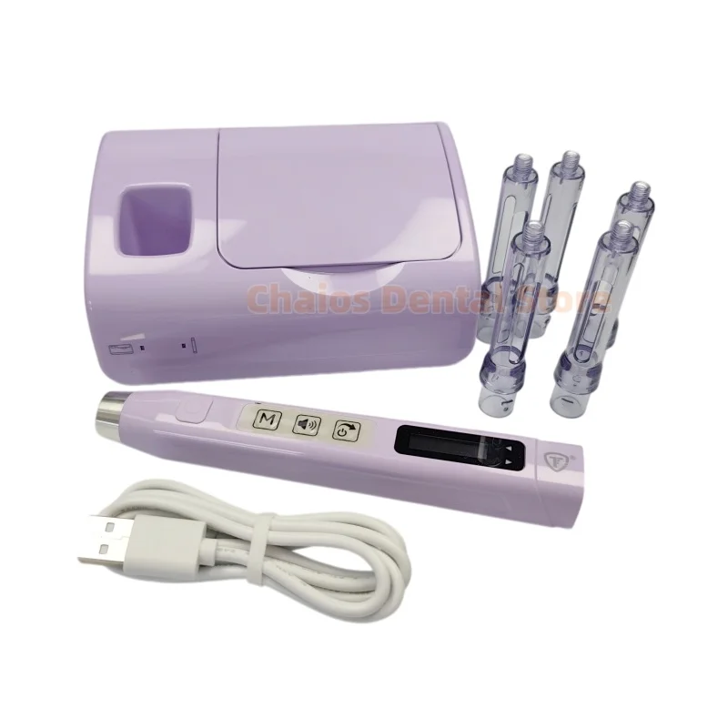 1 Set Dental Anestheisa Booster Injector Painless Local Oral Anesthesia LED Display Dentist Local Anesthesia Injection Tool