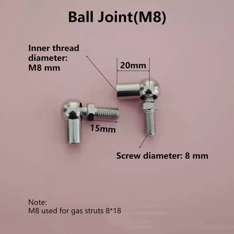 1PC 200-400N 250-600mm Stainless Steel Gas Spring Metal Ball Support Rods Yacht Pneumatic Rods Medical Equipment Food Machinery view 4