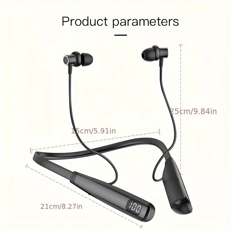 スポーツ高品質ハンギングネックダブルイヤーKソングネックハンギングスタイル超長時間待機デジタルディスプレイステレオ超低音M