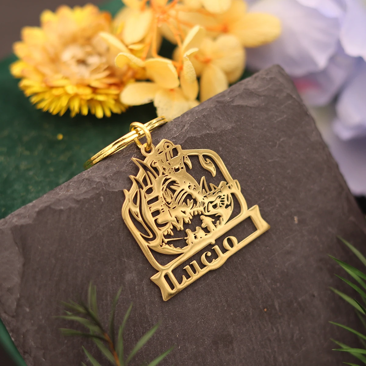 QIAMNI مخصص اسم رقم مفتاح سلسلة مخصصة لوحة كيرينغ عيد ميلاد شخصية الفولاذ المقاوم للصدأ سلاسل المفاتيح للنساء الرجال