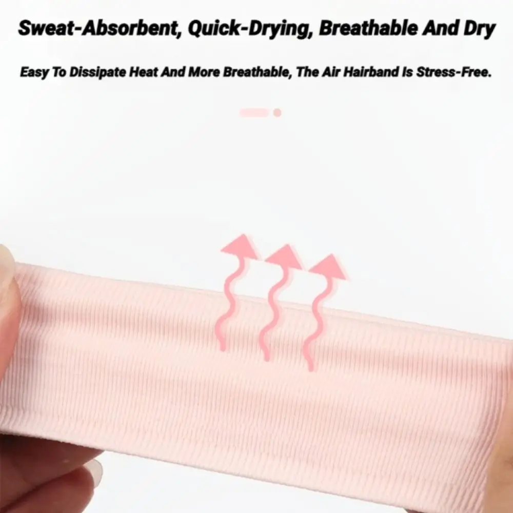 Silicone Seamless Elastic Sweatband Non Slip Moisture Wicking Fitness Headband Sweat Absorption Hair Band Yoga Tennis Cycling