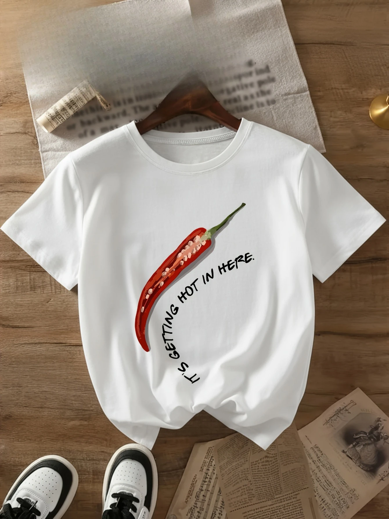 Red Chili Pepper with Slogan 