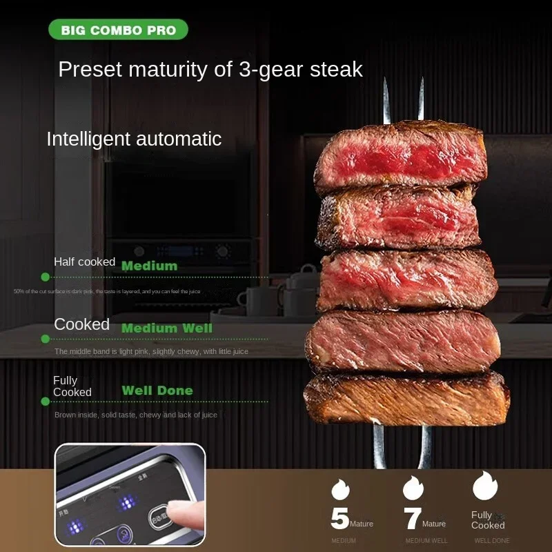 220V Donlim Home Steak Grill - Automatic Electric High Temperature Grilled Steak Machine