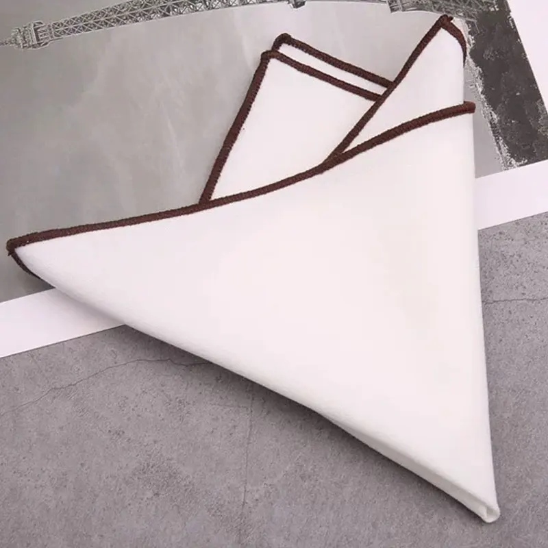 2 fazzoletti da uomo in cotone e lino, fazzoletti da uomo con supporto per fazzoletti da taschino, fazzoletti bianchi per esercizi di nozze