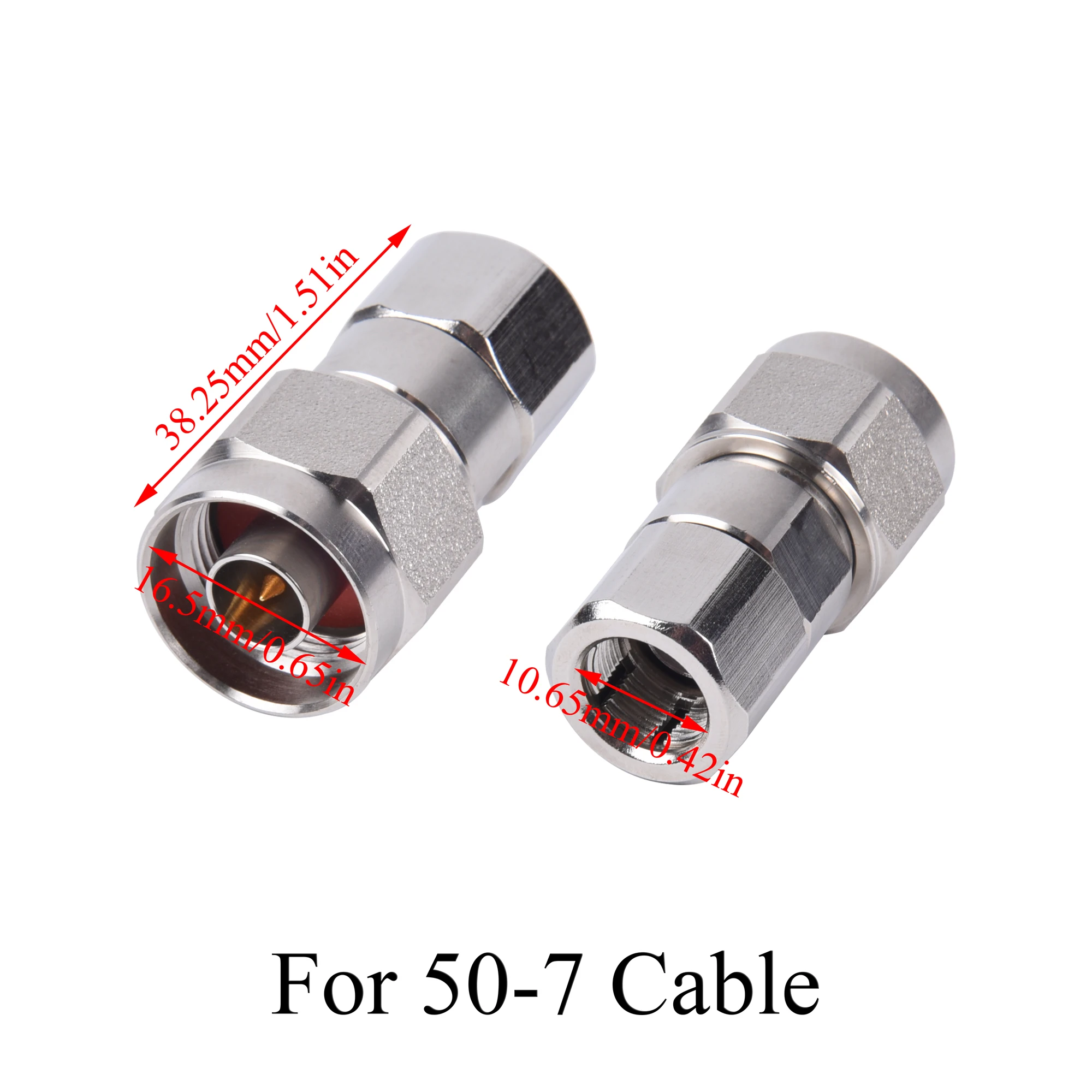 RF Coaxial Connector N Male Plug Socket Clamp Adapter Use For 50-7/RG8U 50-9/1/2