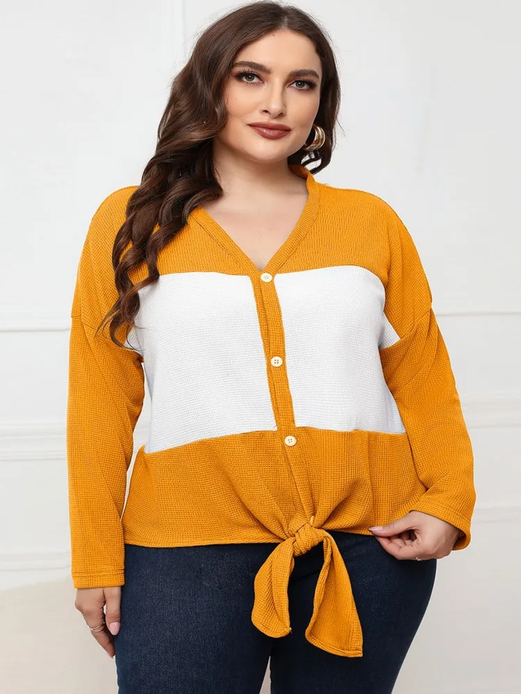 

Women's Plus Size XL-4XL Cardigan Casual V-Neck Long Sleeve Knitting Sweater Loose Sports Outdoor Top Women Clothing Oversized