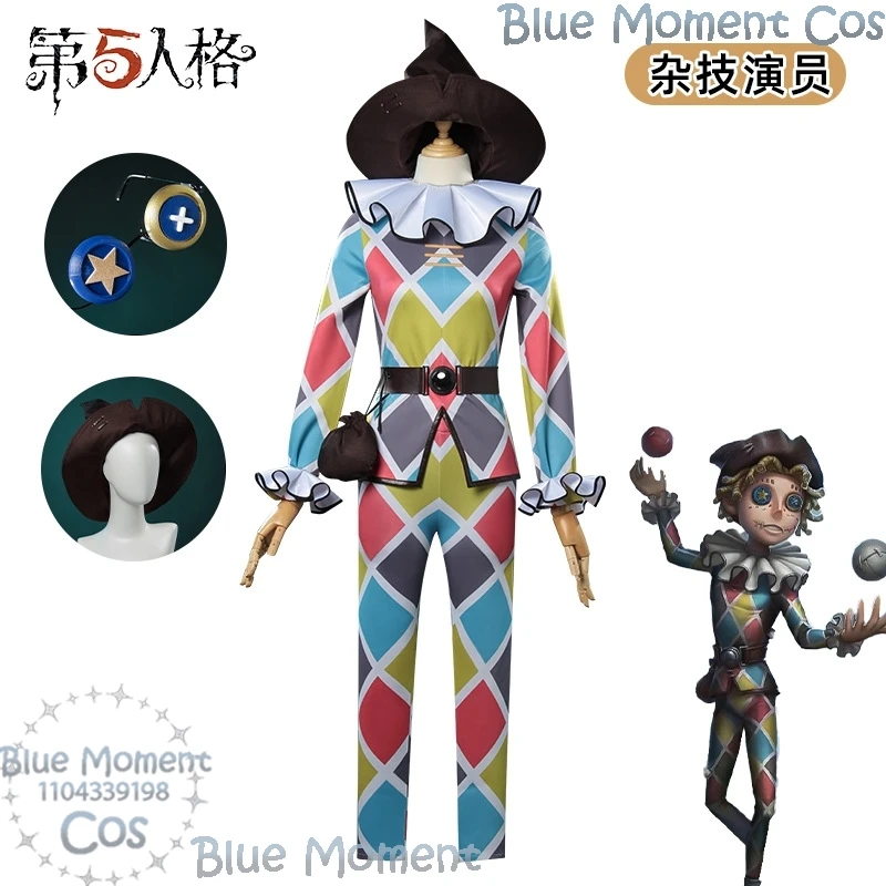 Mike Morton Acrobat Identity Ⅴ Cosplay Costume Wig Skin  Men Women Halloween Masquerade Christmas Roleplay Colourful Clothes