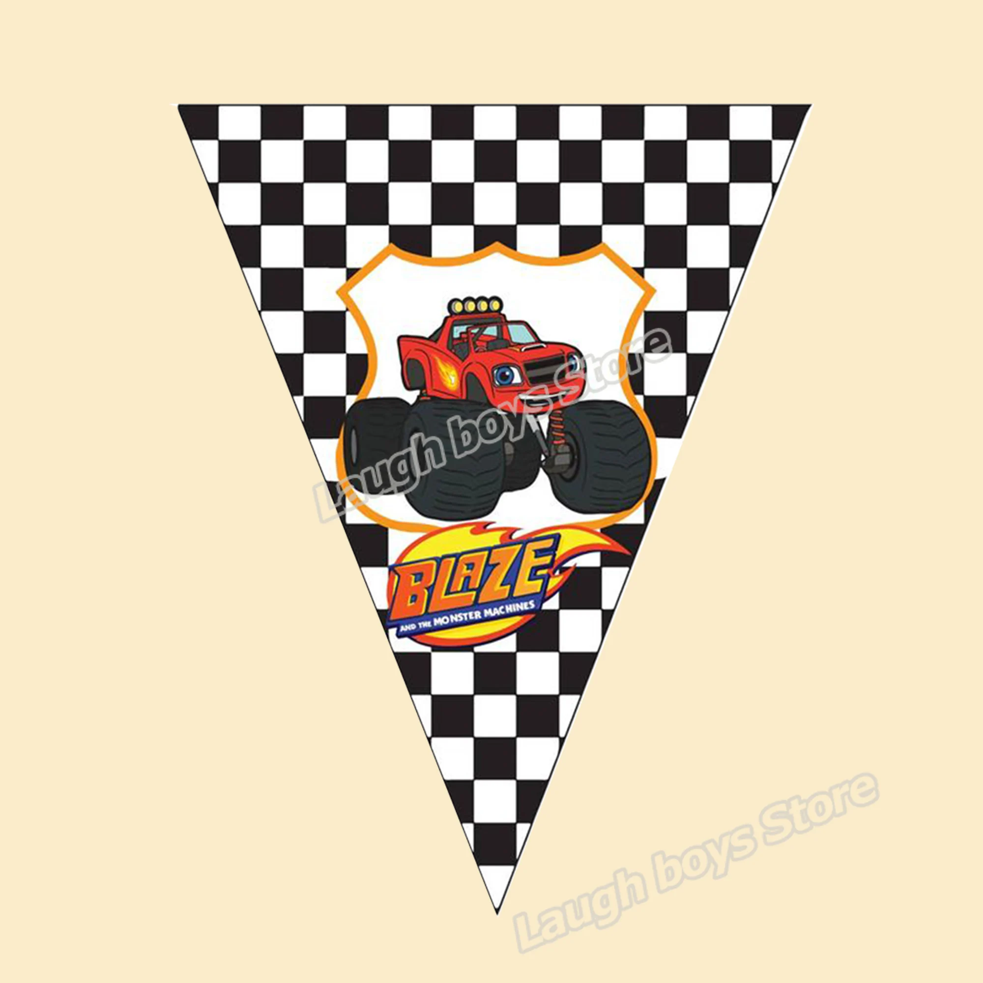 Blazed and Monster Machines Patch on Clothes adesivi a trasferimento termico Cartoon Car Blazed Iron-on Clothing Patch Appliqued Decor